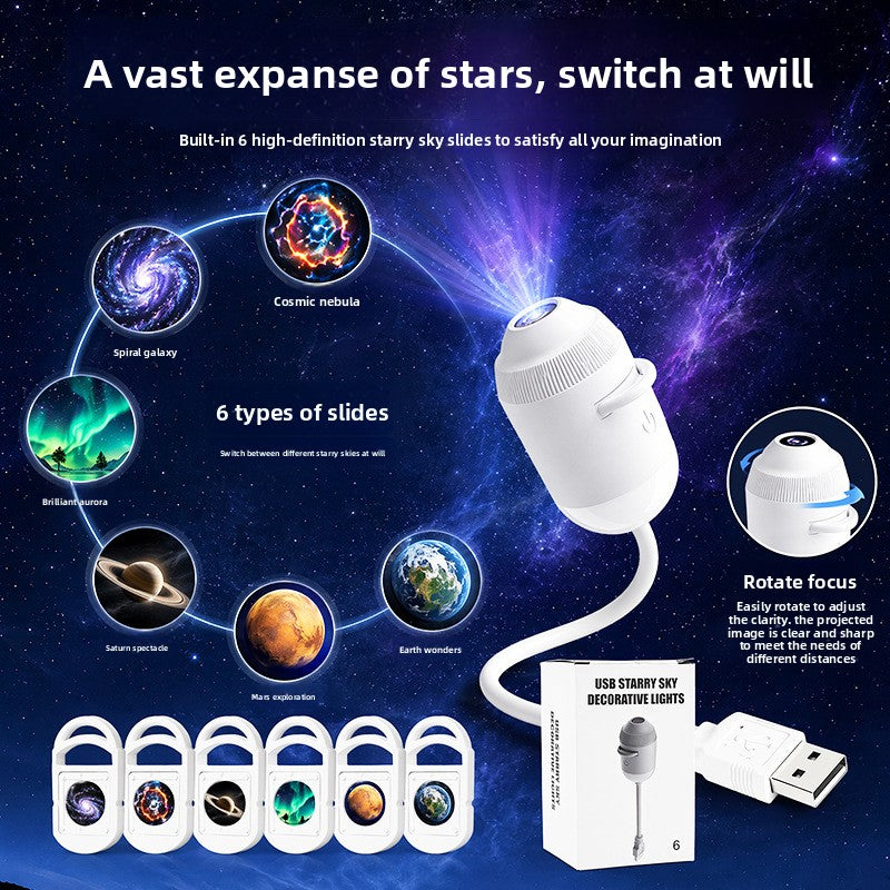 USB Starry Sky Projection Atmosphere Light