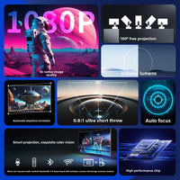 HY260Pro Android 11 Smart 4K Auto Focus Projector