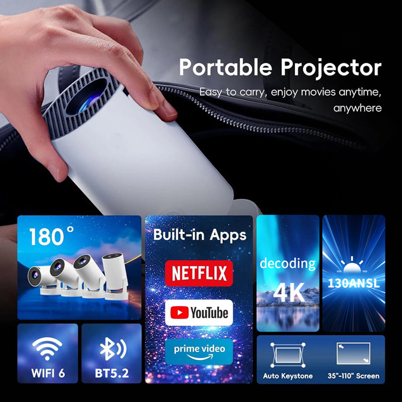 HY300Ultra Android Portable Projector