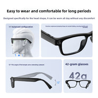 AI Smart Glasses with HD Camera and Bluetooth Translation