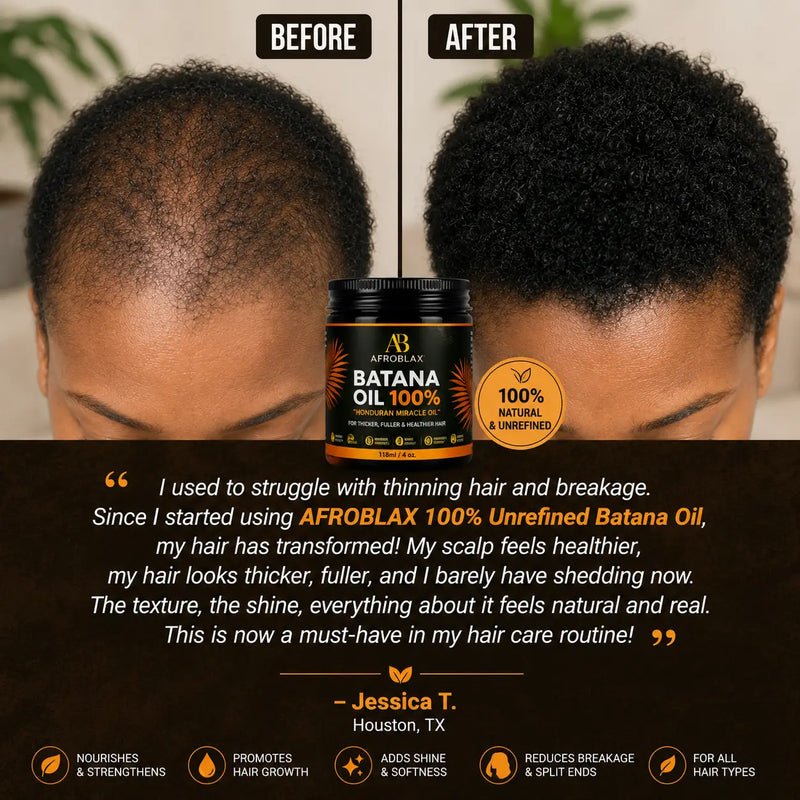 AFROBLAX 100% Unrefined Batana Oil