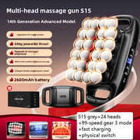 Multi-Head Fascia Gun Muscle Massager
