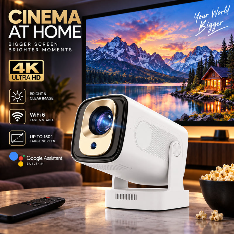 HY260Pro Android 11 Smart 4K Auto Focus Projector
